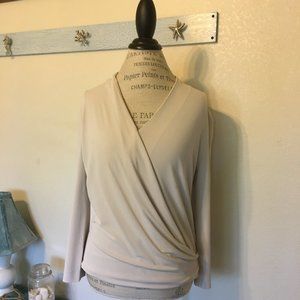 M.M. LaFleur Deneuve Top in Champagne